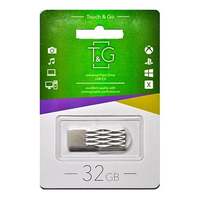 Флеш-накопичувач T&G USB 32GB 103 Metal Series Silver (TG103-32G) - Фото 1 Флеш-накопичувач T&G USB 32GB 103 Metal Series Silver (TG103-32G) - изображение 1