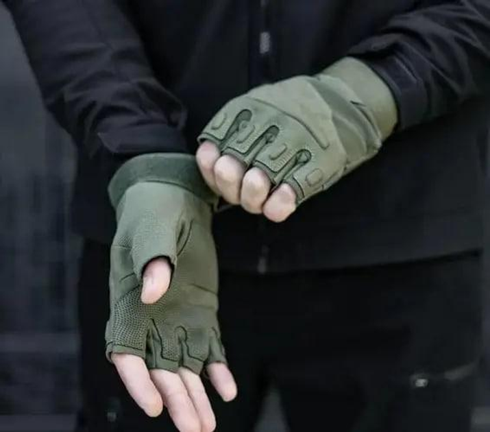 Тактические перчатки STRONGCLAW Хаки (sc1001 olive) M - изображение 2