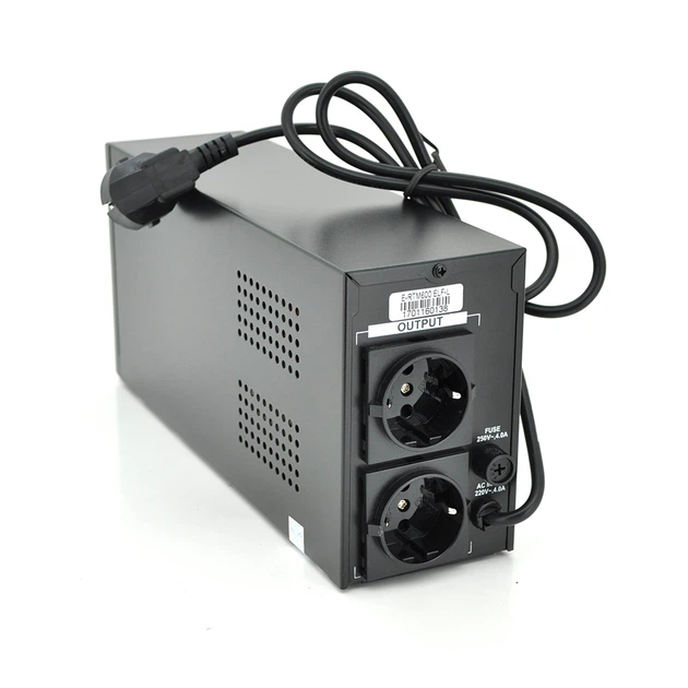 ИБП Ritar E-RTM600 (360W) ELF-L, LED, AVR, 2st, 2xSCHUKO socket, 1x12V7Ah, metal Case Q4 (310*85*140) - Фото 2 ИБП Ritar E-RTM600 (360W) ELF-L, LED, AVR, 2st, 2xSCHUKO socket, 1x12V7Ah, metal Case Q4 (310*85*140) - изображение 2