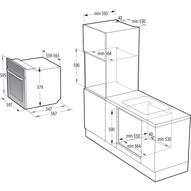 Електричний духовий шафа GORENJE BOPE 759 B (EVP7P41-421I) - зображення 5
