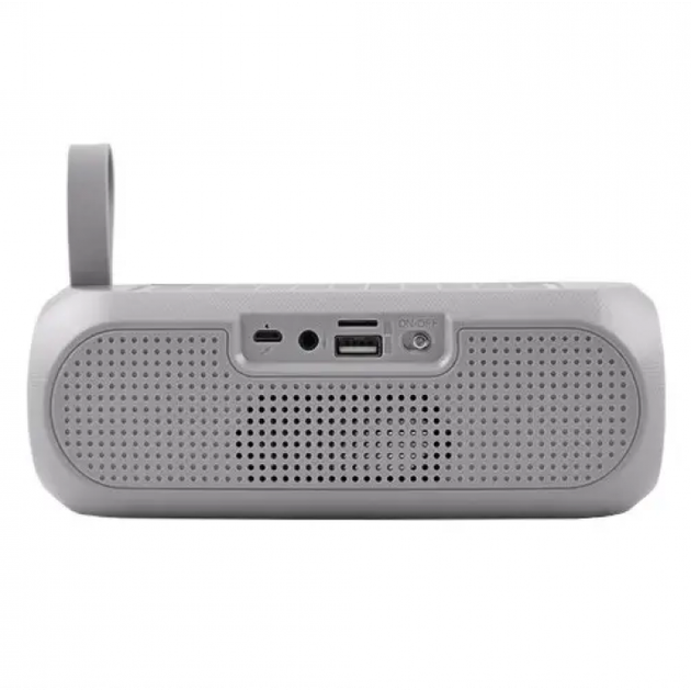 Портативна переносна Bluetooth колонка TG-182 радіо, PowerBank та сонячною батареєю Сіра - Фото 4 Портативна переносна Bluetooth колонка TG-182 радіо, PowerBank та сонячною батареєю Сіра - зображення 4