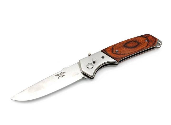 Нож выкидной Vkstar с фиксатором в чехле 333a - изображение 1