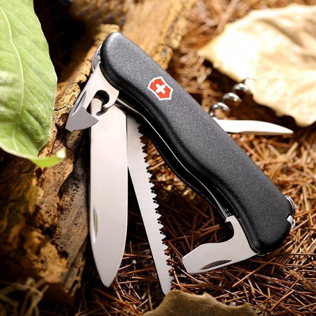 Швейцарський мультиінструмент Victorinox Forester Чорний 0.8363.3 - зображення 1