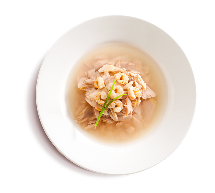 Корм влажный Cherie Signature Gravy Mix Tuna & Shrimp для кошек с кусочками тунца и креветок в соусе 80 г - Фото 2 Корм влажный Cherie Signature Gravy Mix Tuna & Shrimp для кошек с кусочками тунца и креветок в соусе 80 г - изображение 2