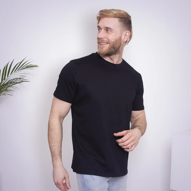 Мужская футболка базовая, однотонная TW0104 рXXL черная от продавца ...