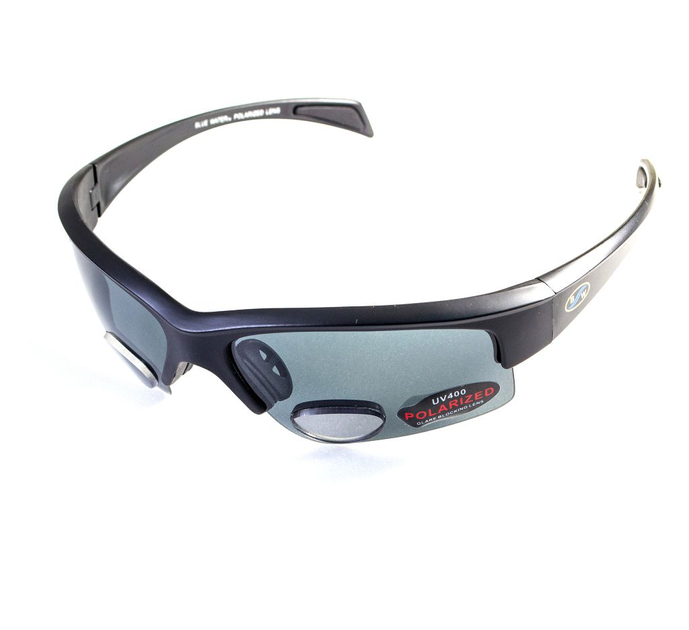 Бифокальные поляризационные очки BluWater Bifocal-2 (+2.0) Polarized (gray) серые - изображение 1