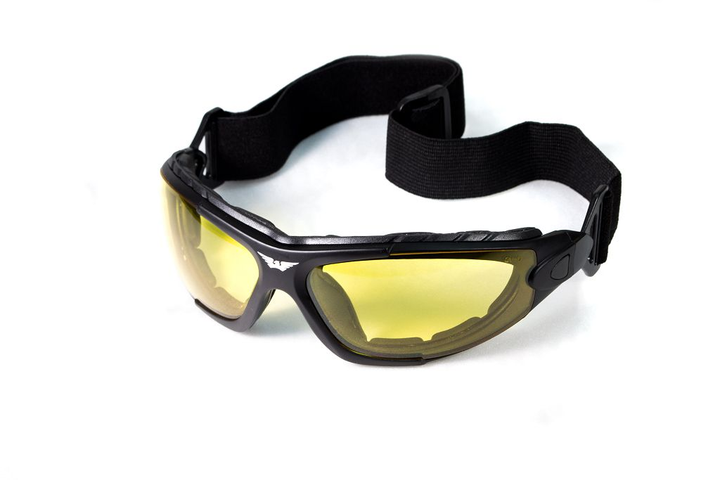 Окуляри захисні фотохромні Global Vision Shorty Photochromic (yellow) Anti-Fog, жовті фотохромні - зображення 1