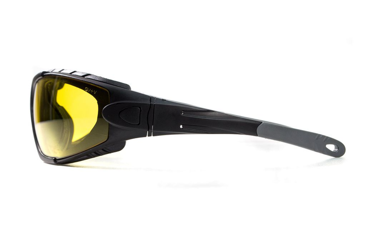 Окуляри захисні фотохромні Global Vision Shorty Photochromic (yellow) Anti-Fog, жовті фотохромні - зображення 2