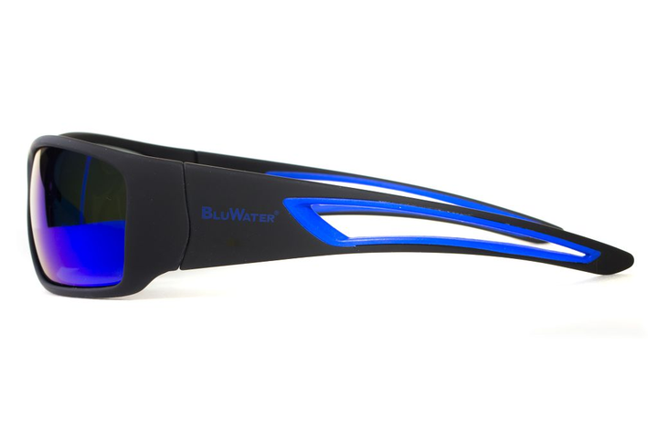 Очки поляризационные BluWater Intersect-2 Polarized (G-Tech blue) синие зеркальные - изображение 2
