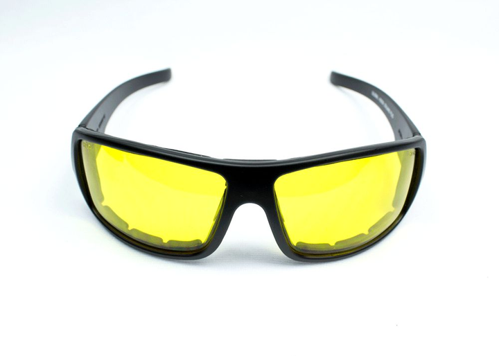 Очки защитные с уплотнителем (тактические) Global Vision Italiano-Plus (yellow) желтые - зображення 2