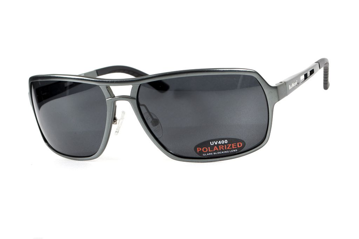 Очки поляризационные BluWater Alumination-4 Gun Metal Polarized (gray) серые - изображение 2