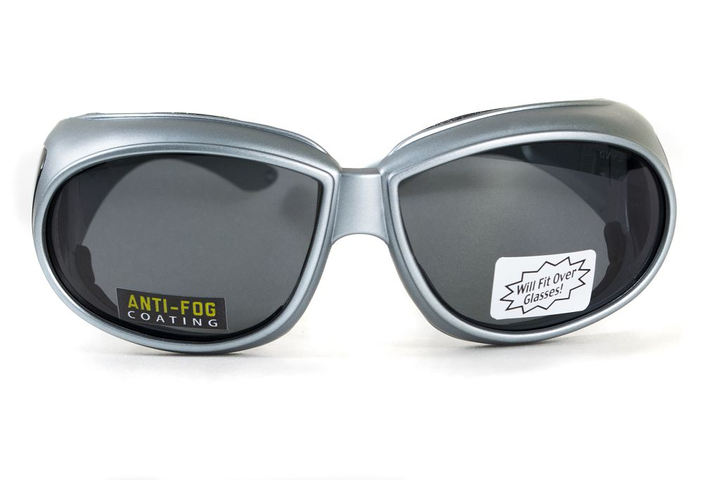 Очки защитные с уплотнителем (тактические) Global Vision Outfitter Metallic (gray) Anti-Fog, серые - изображение 2