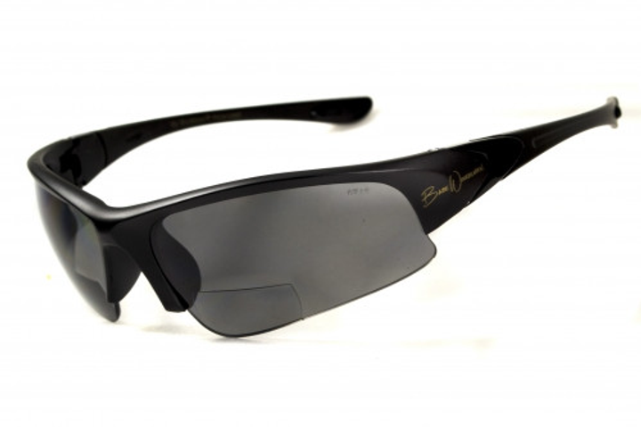 Бифокальные поляризационные защитные очки 3в1 BluWater Winkelman-1 Polarize (gray) серые - изображение 1