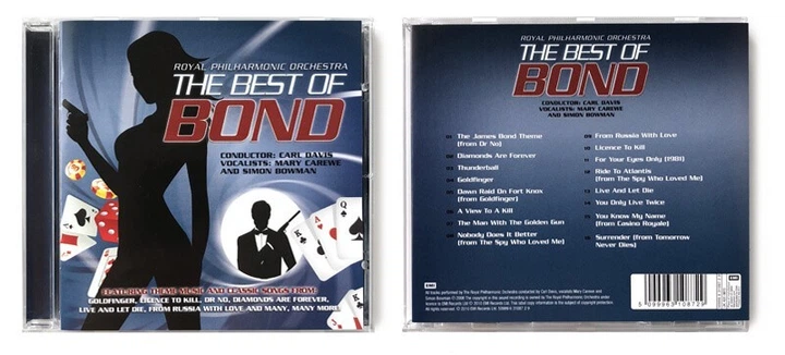 Компакт диск EMI The Royal Philharmonic Orchestra The Best Of Bond CD 5099963108729 - Фото 2 Компакт диск EMI The Royal Philharmonic Orchestra The Best Of Bond CD 5099963108729 - зображення 2