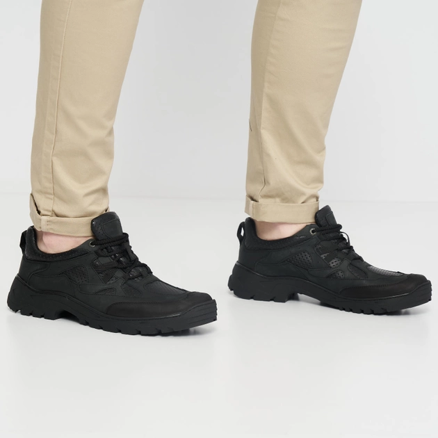 Чоловічі тактичні кросівки Prime Shoes 524 Black Leather 05-524-30100 41 (27.3 см) Чорні (PS_2000000187020) - зображення 2