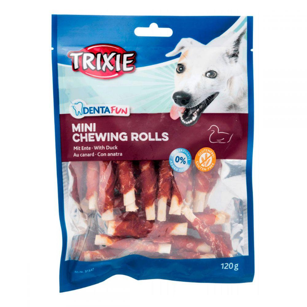 Лакомство палочки для чистки зубов у собак Trixie DentaFun Duck Chewing ...