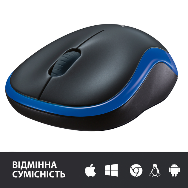 Миша Logitech M185 Wireless Blue (910-002239) - зображення 5