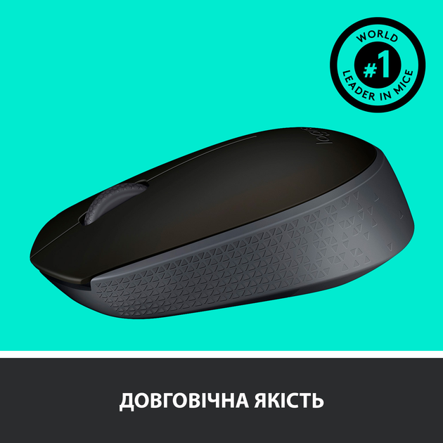 Мышь Logitech M171 Wireless Black/Grey (910-004424) - изображение 5
