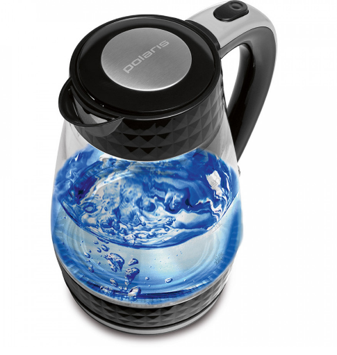 Електрочайник Polaris Diamond PWK-1704-CGL-black 1.7 л чорний - зображення 3