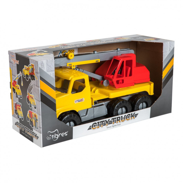Игрушечный автокран "City Truck" 39366 со стрелой – игрушки с доставкой ...