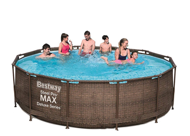 Бассейн каркасный Bestway 9150 л 366x100 cм ПВХ Коричневый (IP-173206 ...