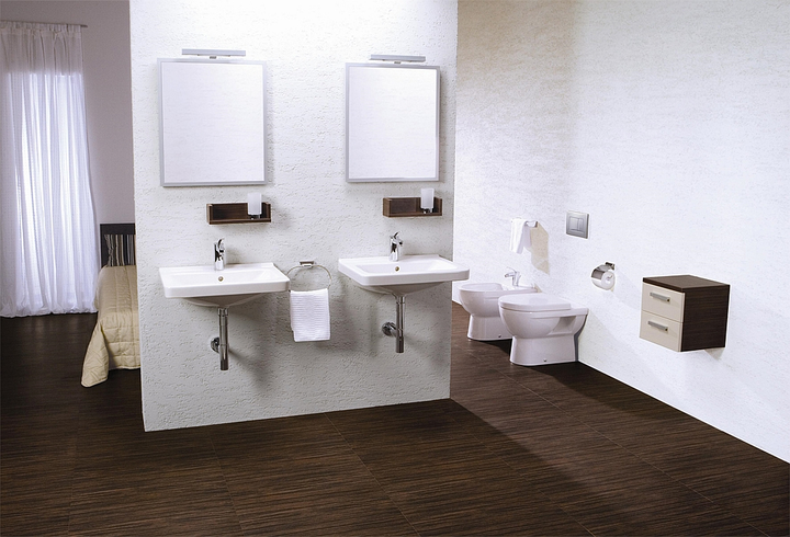 Умывальник подвесной JIKA Cubito Pure 850x485x165мм прямоугольный белый H8104260001041 - изображение 6
