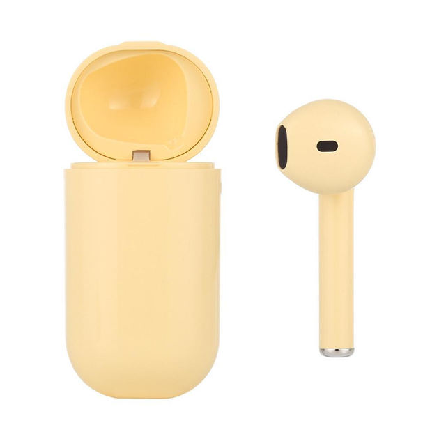 Сингл навушник гарнітура inPods i18 Yellow Macarom Bluetooth V5.0 ...