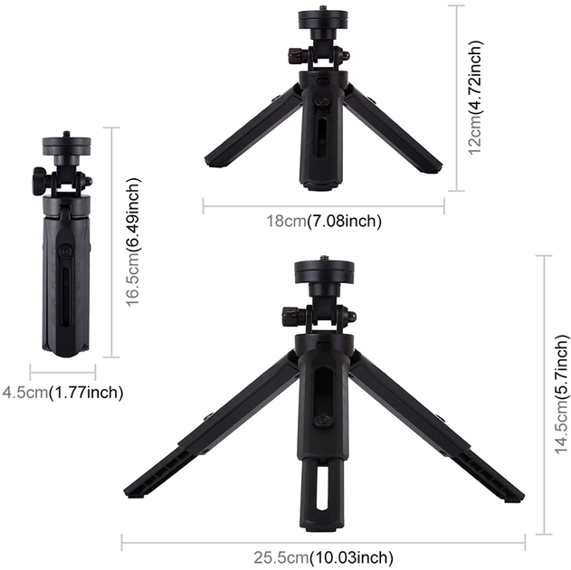 Кільцева USB LED-лампа Puluz PKT3059B 6.2" + настільний штатив - зображення 5