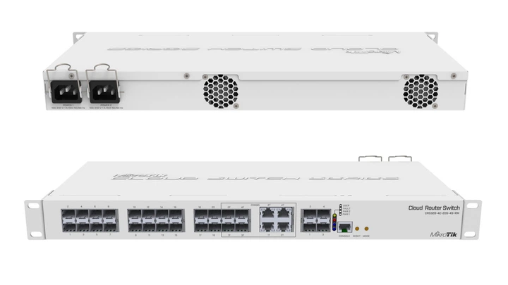 Комутатор керований Mikrotik Cloud Router Switch (CRS328-4C-20S-4S+RM) - зображення 3