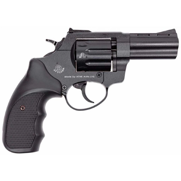 Револьвер под патрон Флобера STALKER S Black 3". Барабан - силумин (ZST3B) - изображение 2