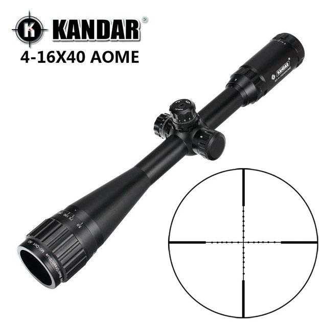 Оптичний приціл Kandar 4-16x40 AOME Mil-Dot - зображення 1
