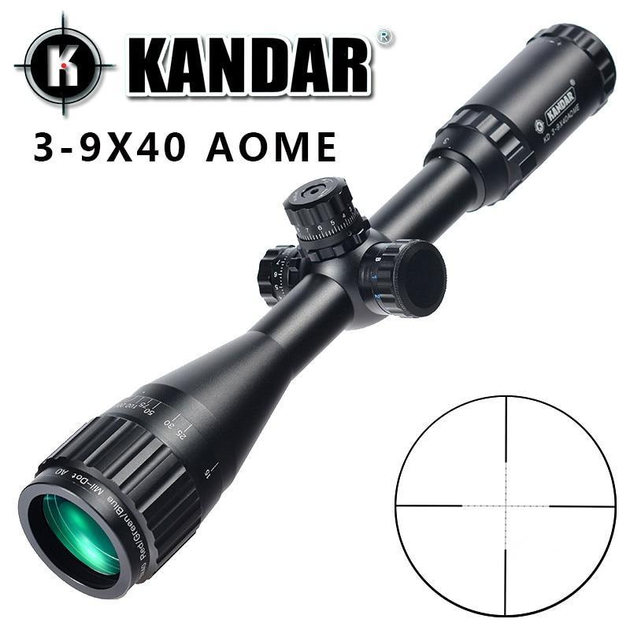 Оптический прицел Kandar 3-9x40 AOME Mil-Dot - изображение 1