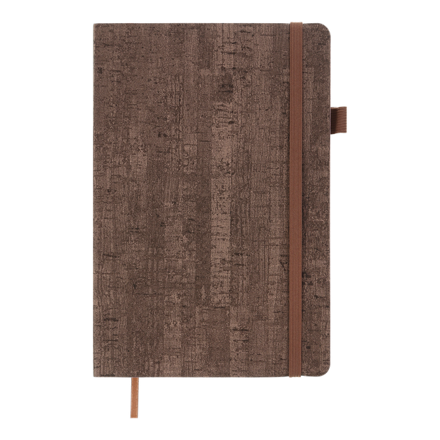 Блокнот діловий Buromax Wood А5 96 аркушів у клітинку обкладинка зі штучної шкіри коричневий (BM.295114-28) - Фото 2 Блокнот діловий Buromax Wood А5 96 аркушів у клітинку обкладинка зі штучної шкіри коричневий (BM.295114-28) - зображення 2