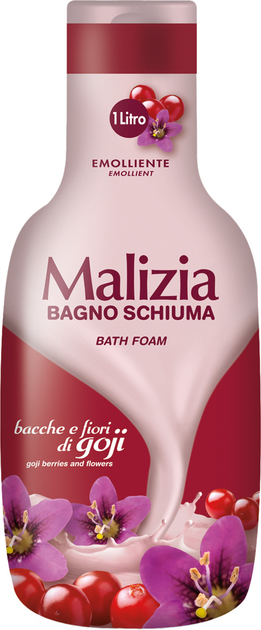 Акція на Гель-піна для ванни та душу Malizia Ягоди та квіти годжі 1000 мл від Rozetka