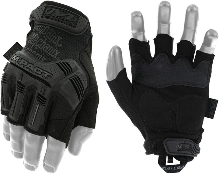 Военные тактические перчатки без пальцев ( XL – размер, Черный – цвет ) - изображение 1