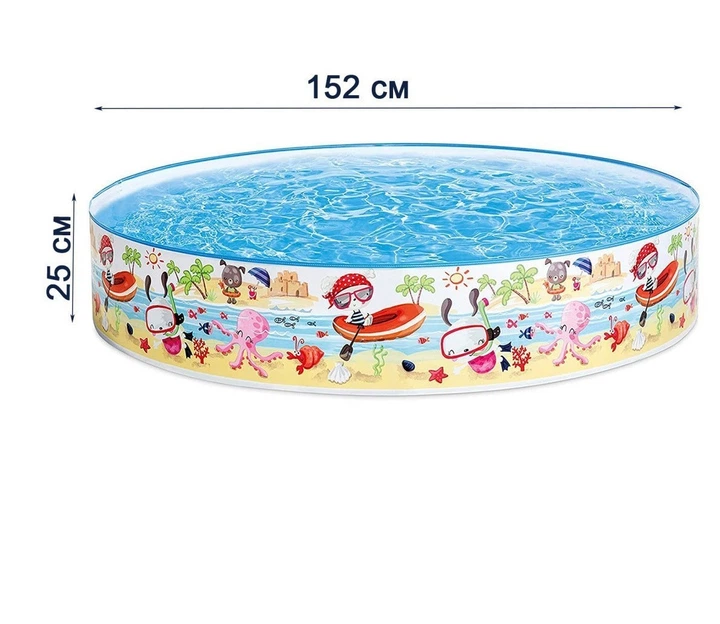 Детский каркасный бассейн Intex 56451 152х25 см – фото, отзывы ...