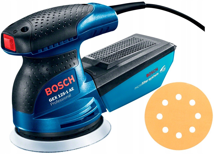 Эксцентриковая шлифмашина Bosch Professional GEX 125-1 AE в картоне ...