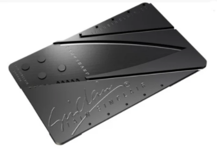 Нож-кредитка с напылением карбона Sinclair Card Sharp - зображення 1
