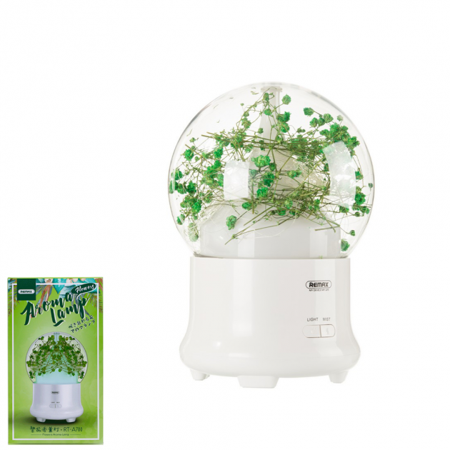 Зволожувач повітря Led лампа Remax Flowers Aroma Lamp RT-A700 Gypsophila White - зображення 2