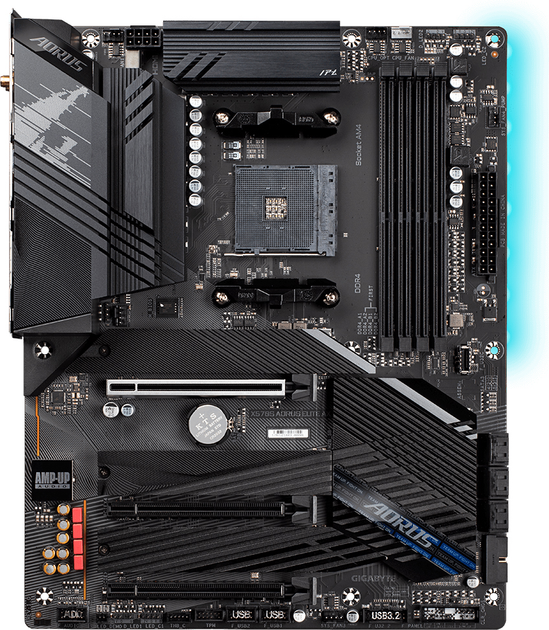 Материнская плата Gigabyte X570S Aorus Elite AX (sAM4, AMD X570, PCI ...