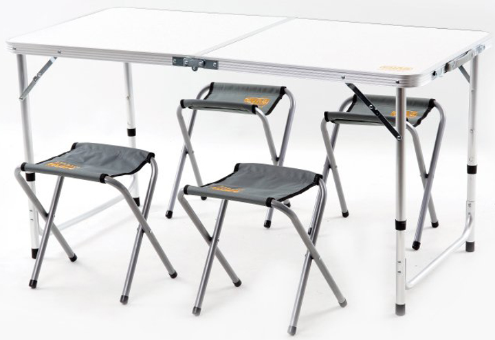 Раскладной стол для пикника Сила со стульями 4 шт (960701) – фото .