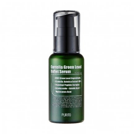 Серум, що відновлює, з центрілою і ніацинамідом PURITO Centella Green Level Buffet Serum 60 ml (1455107КР) - зображення 2