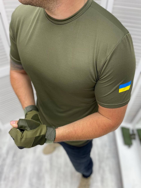 Тактическая футболка COOLMAX хаки S - изображение 1