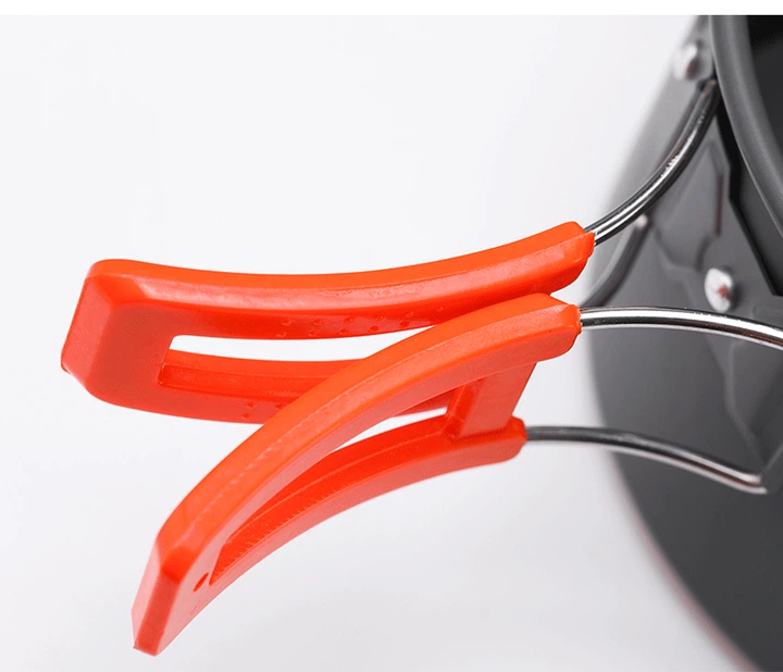 Набор туристической посуды Cooking Set DS-308, оранжевые ручки - Фото 3 Набор туристической посуды Cooking Set DS-308, оранжевые ручки - изображение 3