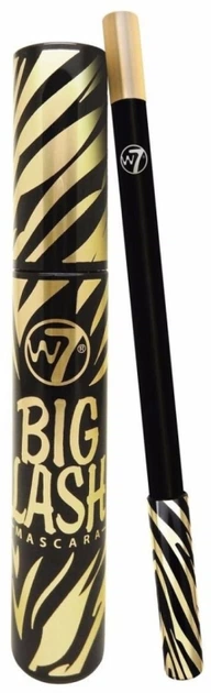 Набір (mascara/15ml + e/pencil/1.2g) W7 Big Lash Mascara Duo Blackest Black - зображення 2