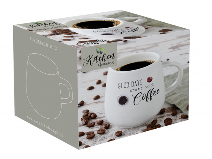 Фарфоровая кружка Easy Life (R2S) Kitchen Elements 400мл R1903#KIТЕ - Фото 2 Фарфоровая кружка Easy Life (R2S) Kitchen Elements 400мл R1903#KIТЕ - изображение 2