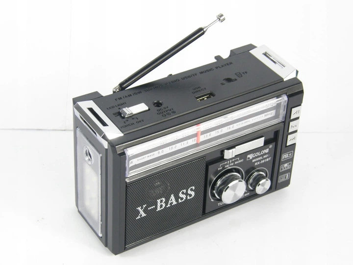 Портативный аккумуляторный радиоприёмник FM, USB, MicroSD Golon RX-381 Черный - Фото 1 Портативный аккумуляторный радиоприёмник FM, USB, MicroSD Golon RX-381 Черный - изображение 1