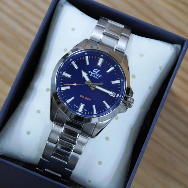 Годинник наручний чоловічий класичний Японія Casio Edifice EFV-100D-2AVUEF (модуль 5507) - Фото 3 Годинник наручний чоловічий класичний Японія Casio Edifice EFV-100D-2AVUEF (модуль 5507) - зображення 3