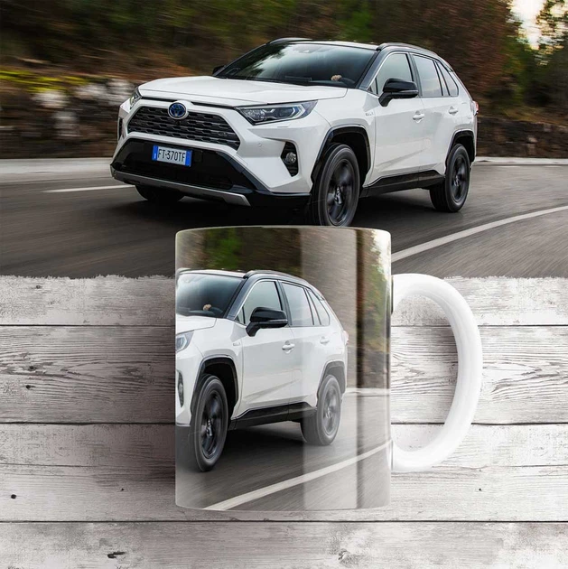 Чашка с фотографией Toyota RAV4 330 мл - Фото 2 Чашка с фотографией Toyota RAV4 330 мл - изображение 2