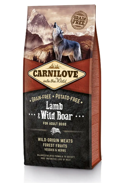 Сухий корм для дорослих собак всіх порід Carnilove Lamb & Wild Boar 12 кг (ягня та кабан) - Фото 1 Сухий корм для дорослих собак всіх порід Carnilove Lamb & Wild Boar 12 кг (ягня та кабан) - зображення 1